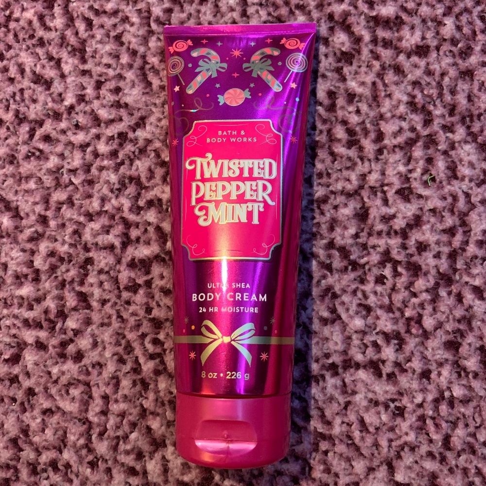 new unused twisted peppermint lotion